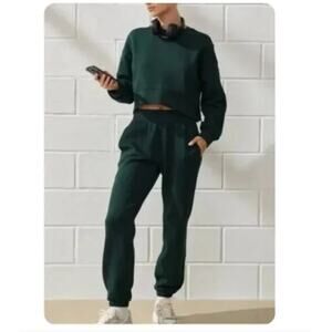 YPB Abercrombie & Fitch neoKNIT Evergreen Sweatpants Joggers sz S